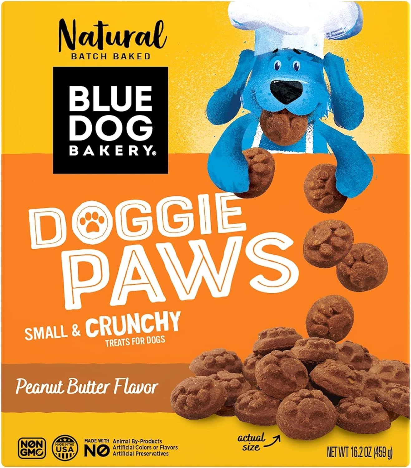 Natural-Dog-Treats,-Doggie-Paws,-Peanut-Butter-Flavor,-3847