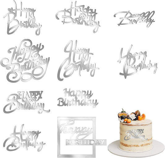 10-PCS-Silver-Happy-Birthday-Cake-Toppers,-155