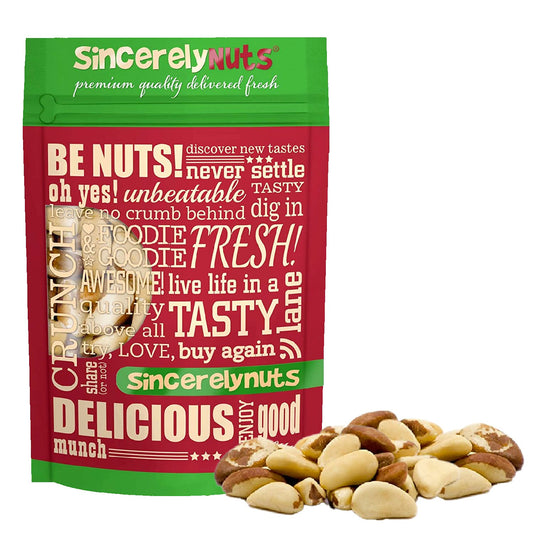 Nueces de Brasil sin cáscara y sin sal, de Sincerely Nuts.