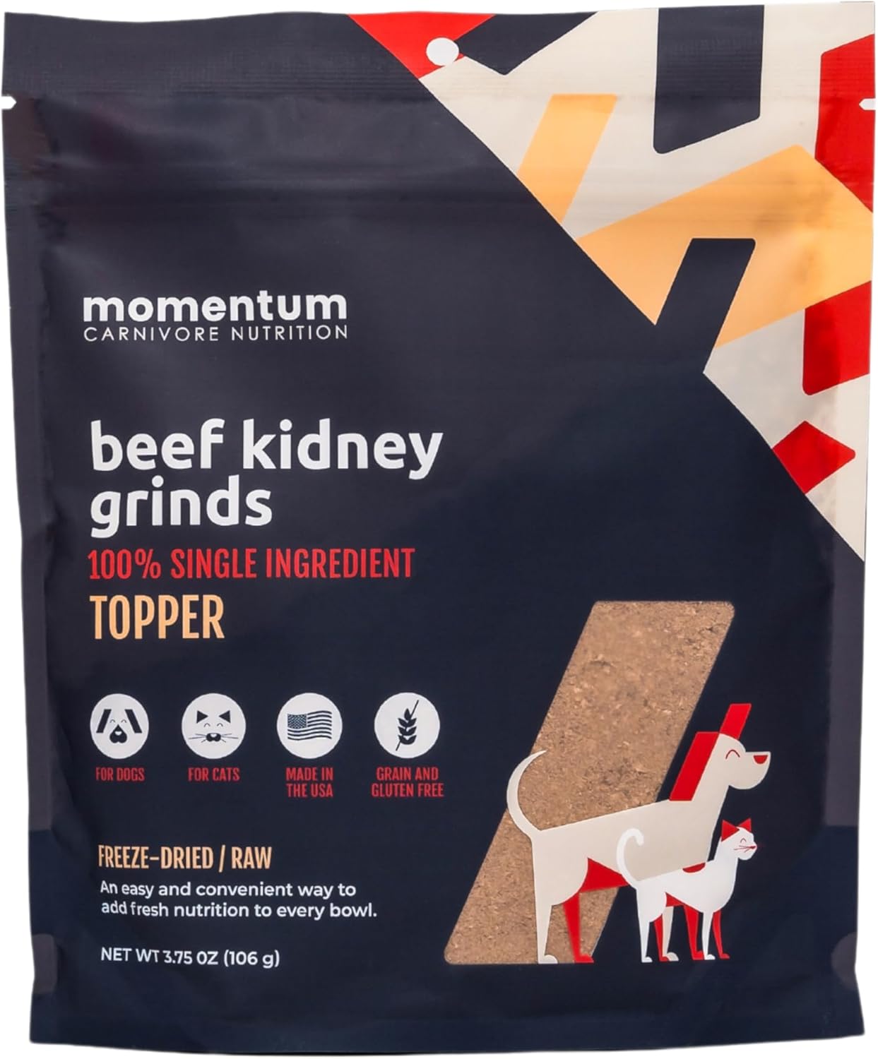 Momentum-Carnivore-Nutrition-Freeze-Dried-Beef-Kidney-Pet-Food-Topper-–-Single-Ingredient,-All-Natural-Topper-768