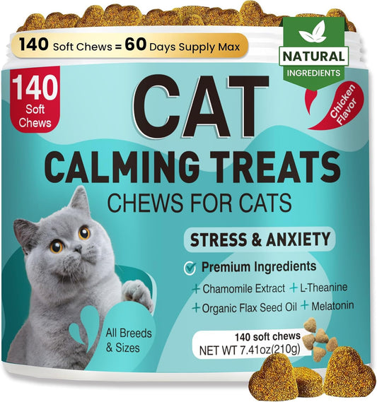 Cat-Calming-Treats,-140-Soft-Chews-to-Relieve-Anxiety,-Stress-&-Prevent-Bites,-1624