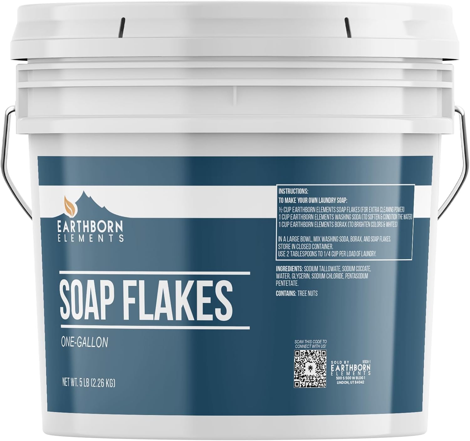 Earthborn-Elements-Soap-Flakes,-Homemade-Laundry-Detergent,-Tallow-Based,-Unscented-(1-2761