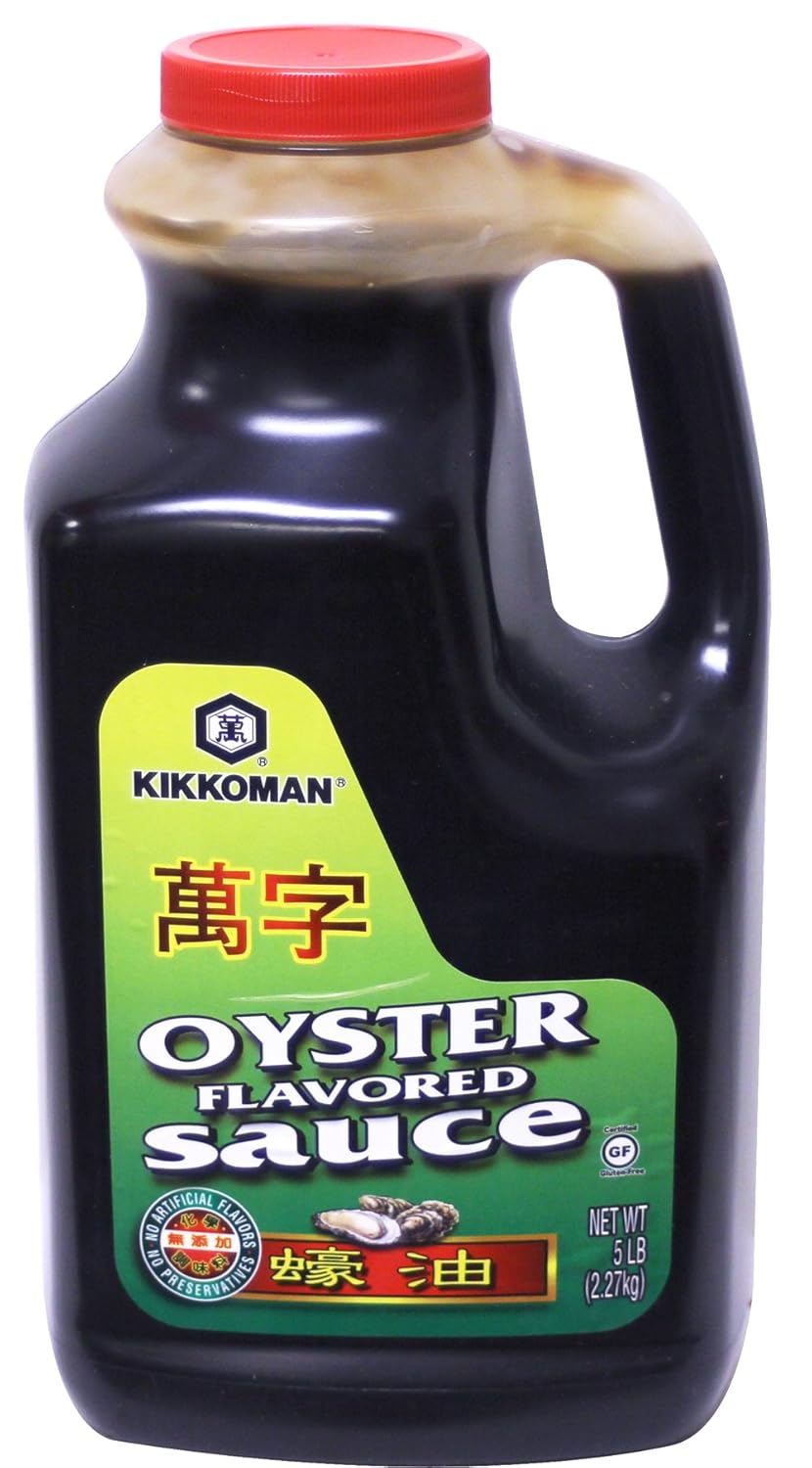 Kikkoman-Oyster-Flavored-Sauce,-No-Added-MSG,-Green-Label,-5-Pound---773