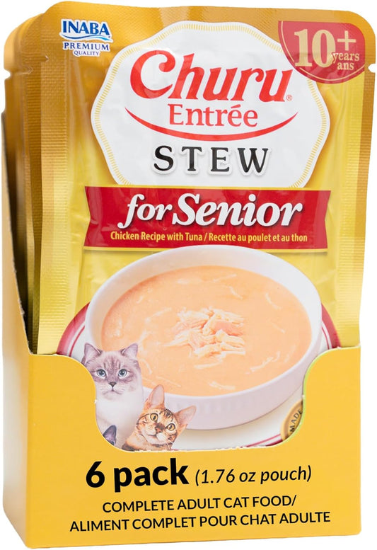 INABA-Churu-Entrée-Stew-for-Senior-Cats,-High-Moisture,-Prebiotic-Wet-Food,-per-6176