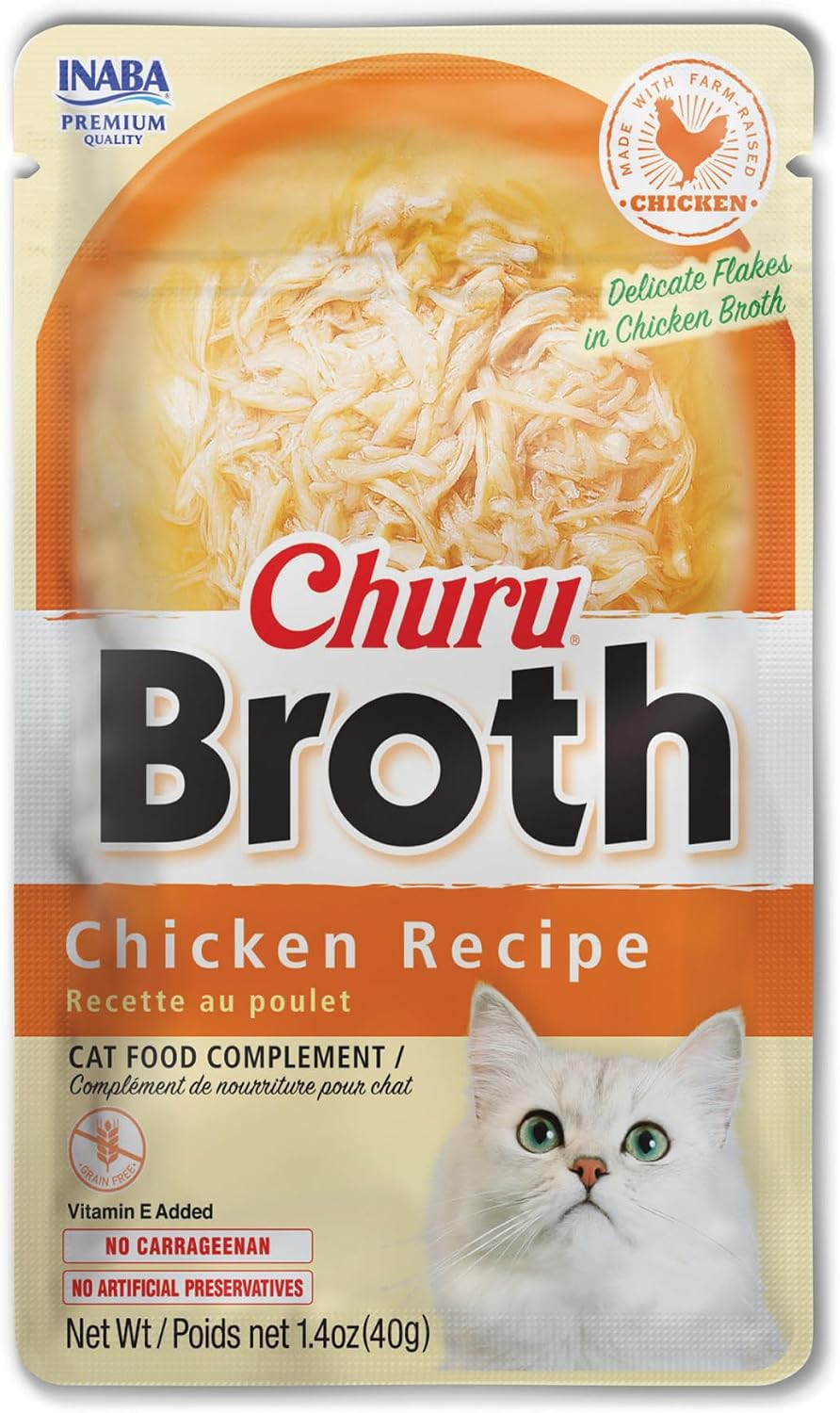 INABA-Churu-Broth-for-Cats,-Side-Dish-Pouch,-1.4-Ounces-per-Pouch,-24-140