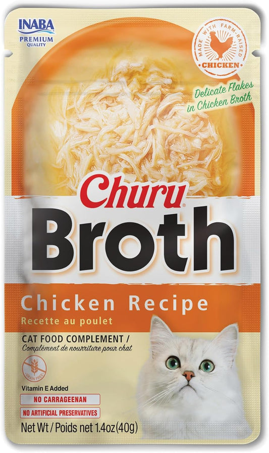 INABA-Churu-Broth-for-Cats,-Side-Dish-Pouch,-1.4-Ounces-per-Pouch,-24-140