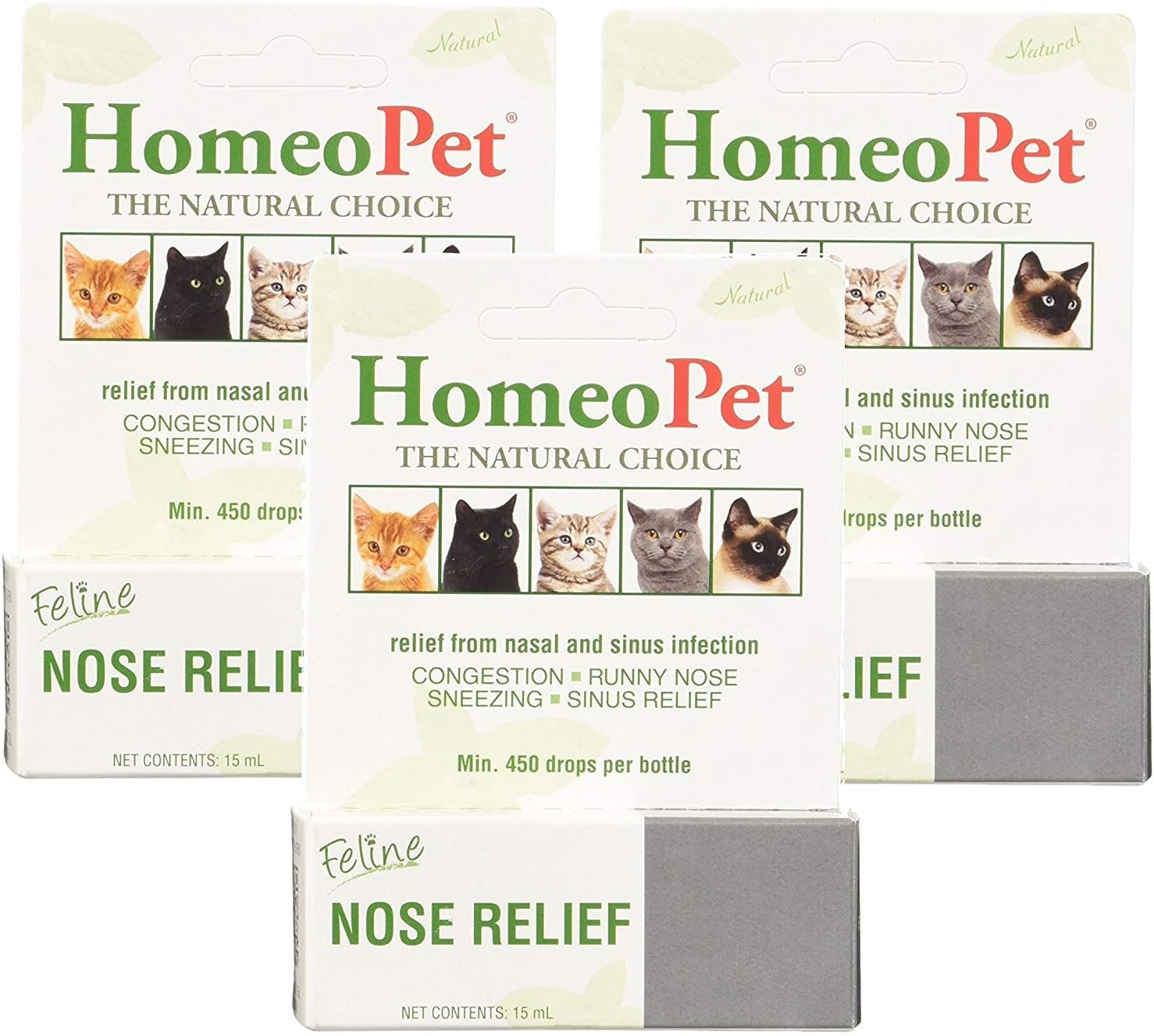 HomeoPet-Feline-Nose-Relief,-3-Pack,-15-mL-Each------324