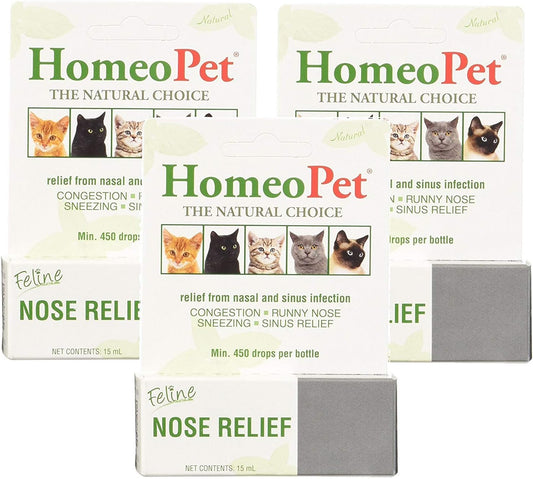 HomeoPet-Feline-Nose-Relief,-3-Pack,-15-mL-Each------324