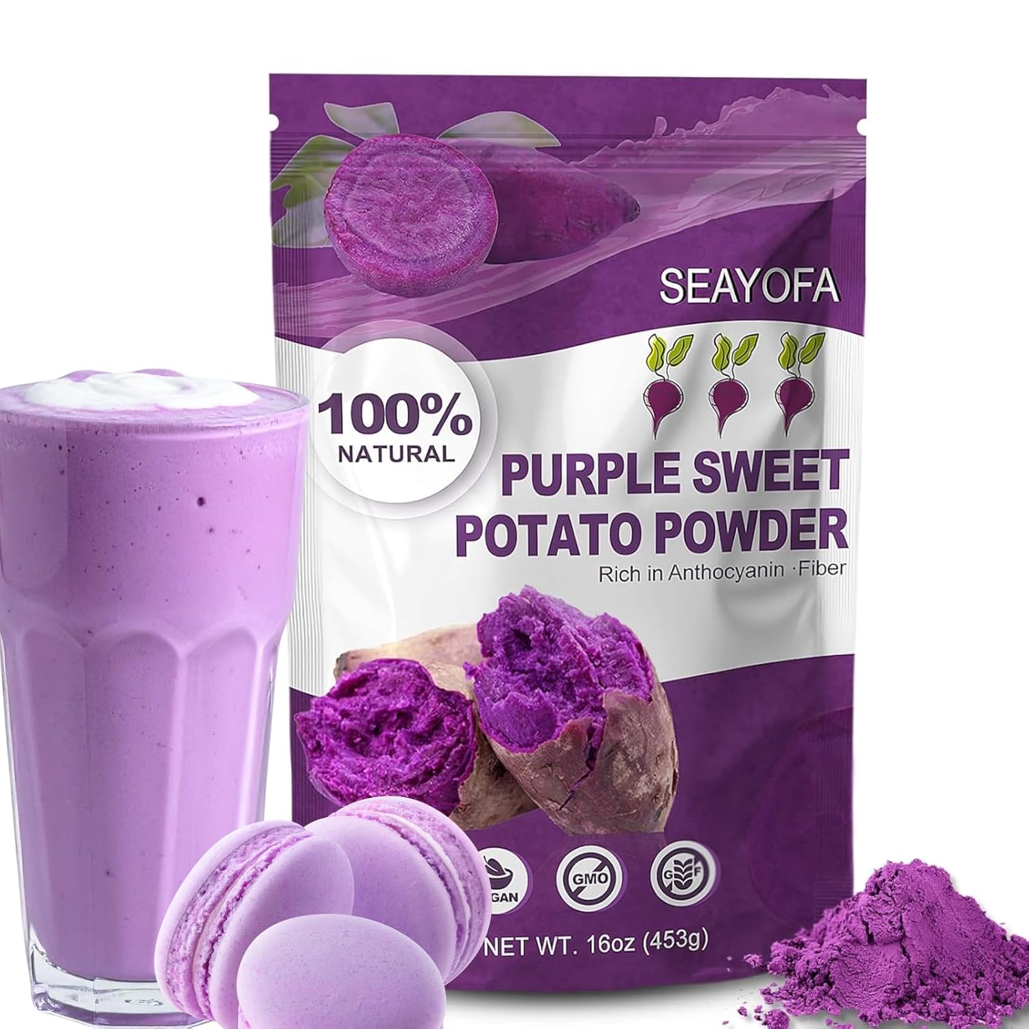 16oz-Value-Pack-Purple-Sweet-Potato-Powder-for-Regular-Use-–-1-Dried-Powder,-933