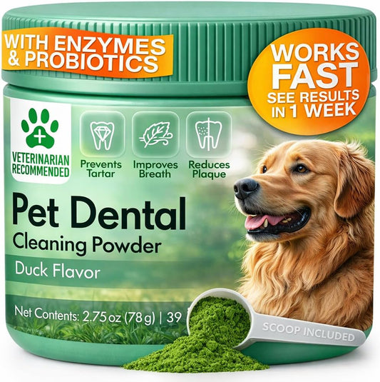 Dog-Dental-Powder-–-Dog-Breath-Freshener-–-Plaque-Off-and-Remover-375