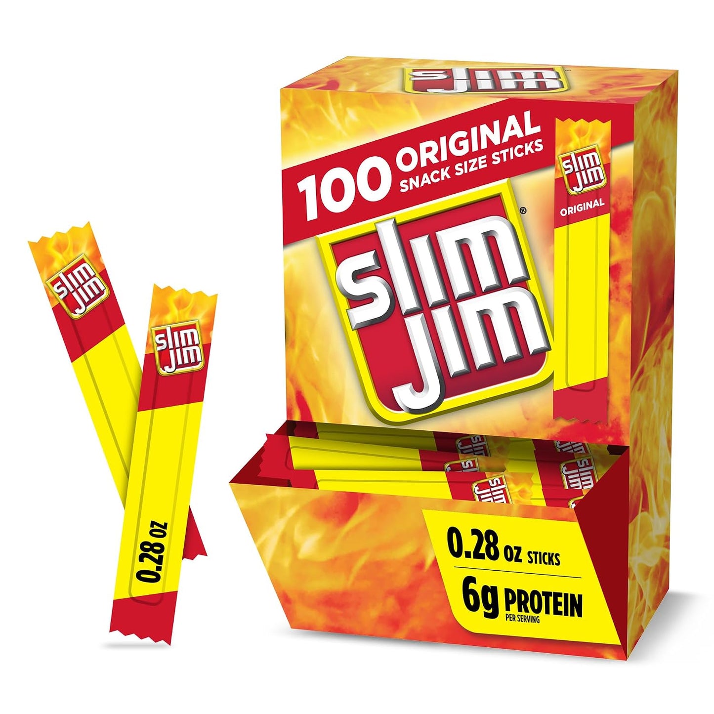 Slim-Jim-Smoked-Jerky-Snack-Sticks,-Original-Flavor,-0.28-oz.,-100-ct------2481