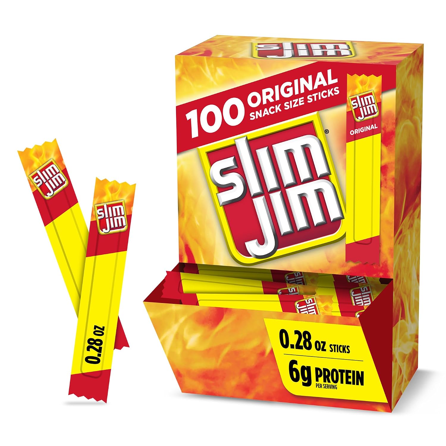 Slim-Jim-Smoked-Jerky-Snack-Sticks,-Original-Flavor,-0.28-oz.,-100-ct------2481