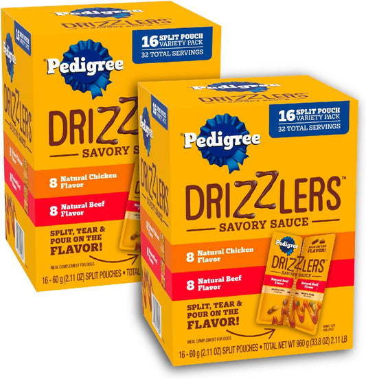 Pedigree-Drizzlers-for-Dogs,-Wet-Dog-Food-Gravy-Savory-Sauce-Multipack,-60g-Dual-Serving-2279