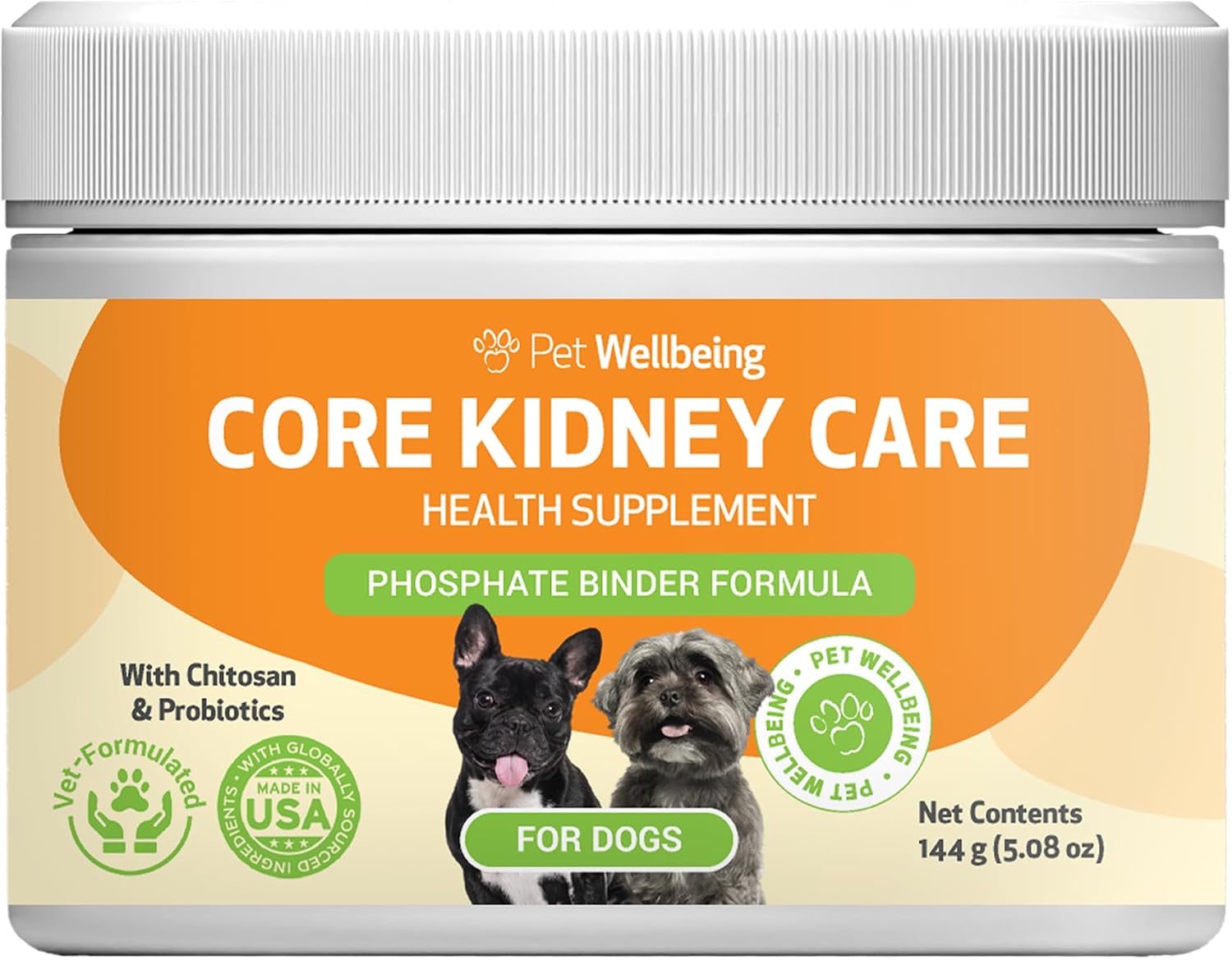 Pet-Wellbeing-Core-Kidney-Care-for-Dogs---Daily-Phosphate-Binder,-144-g-344