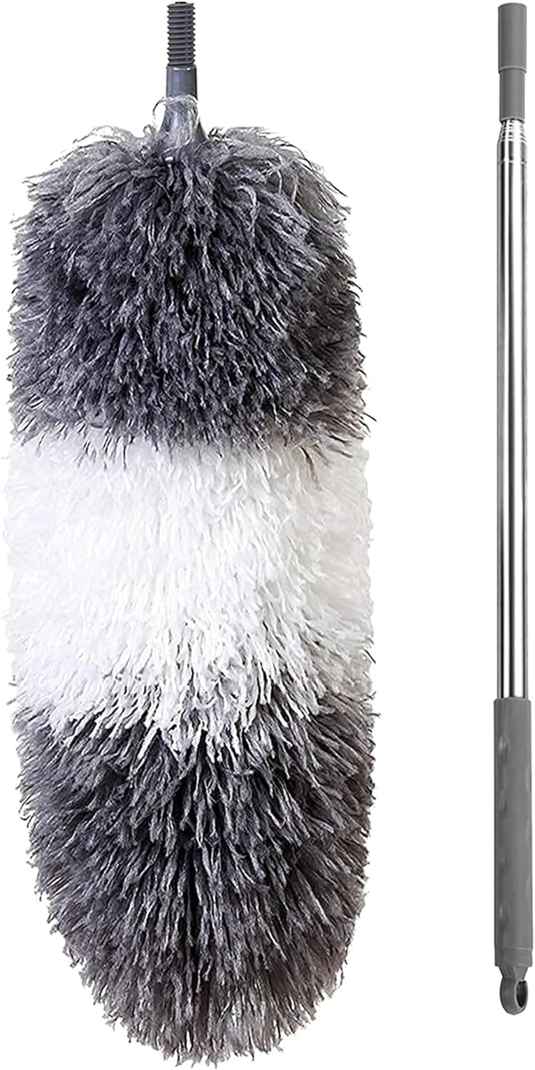 BOOMJOY-Microfiber-Feather-Duster-with-Extendable-Pole-and-Bendable-Head,-5365