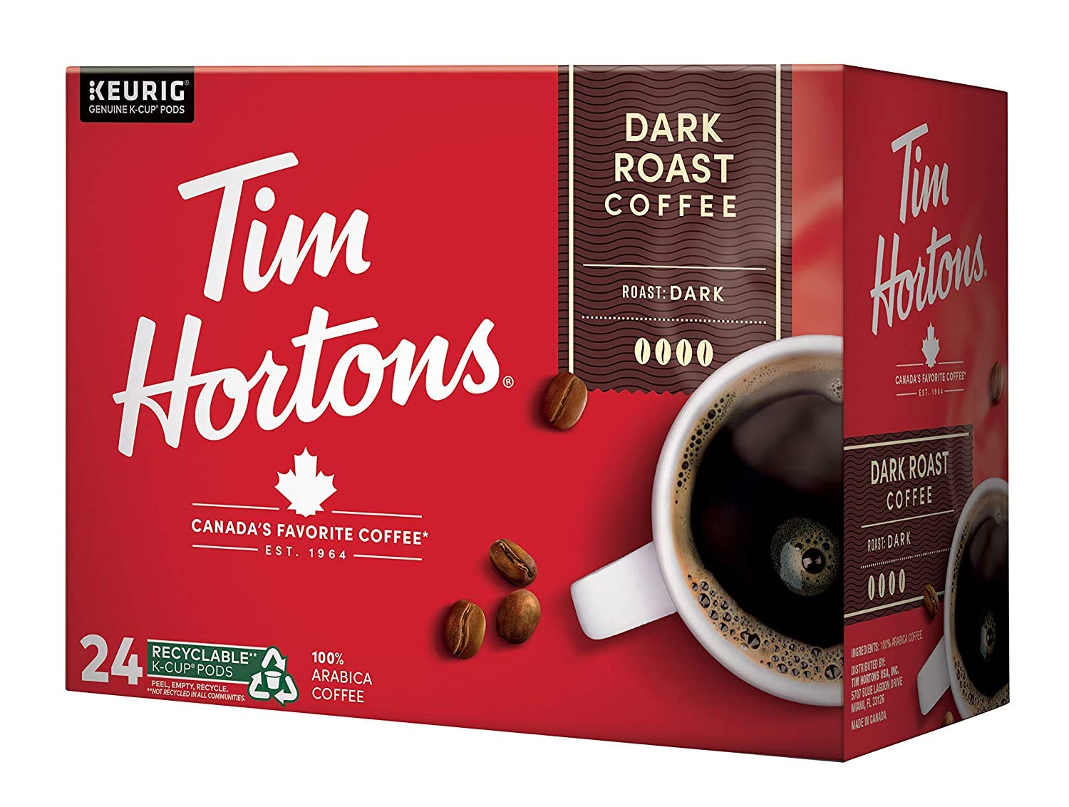 Tim-Hortons-Dark-Roast-Coffee,-Single-Serve-K-Cup-Pods-Compatible-with-Keurig-Brewers,-24ct-2309