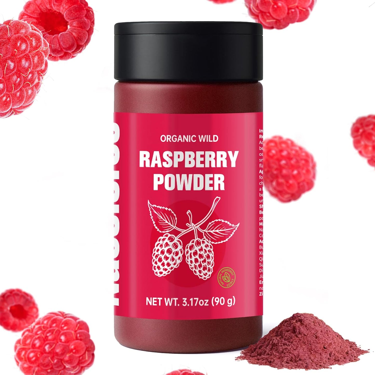 Organic-Freeze-Dried-Raspberry-Powder-(3.17oz)-|-1-Pure-Freeze-Dried-Raspberries,-No-Sugar-Natural-1398