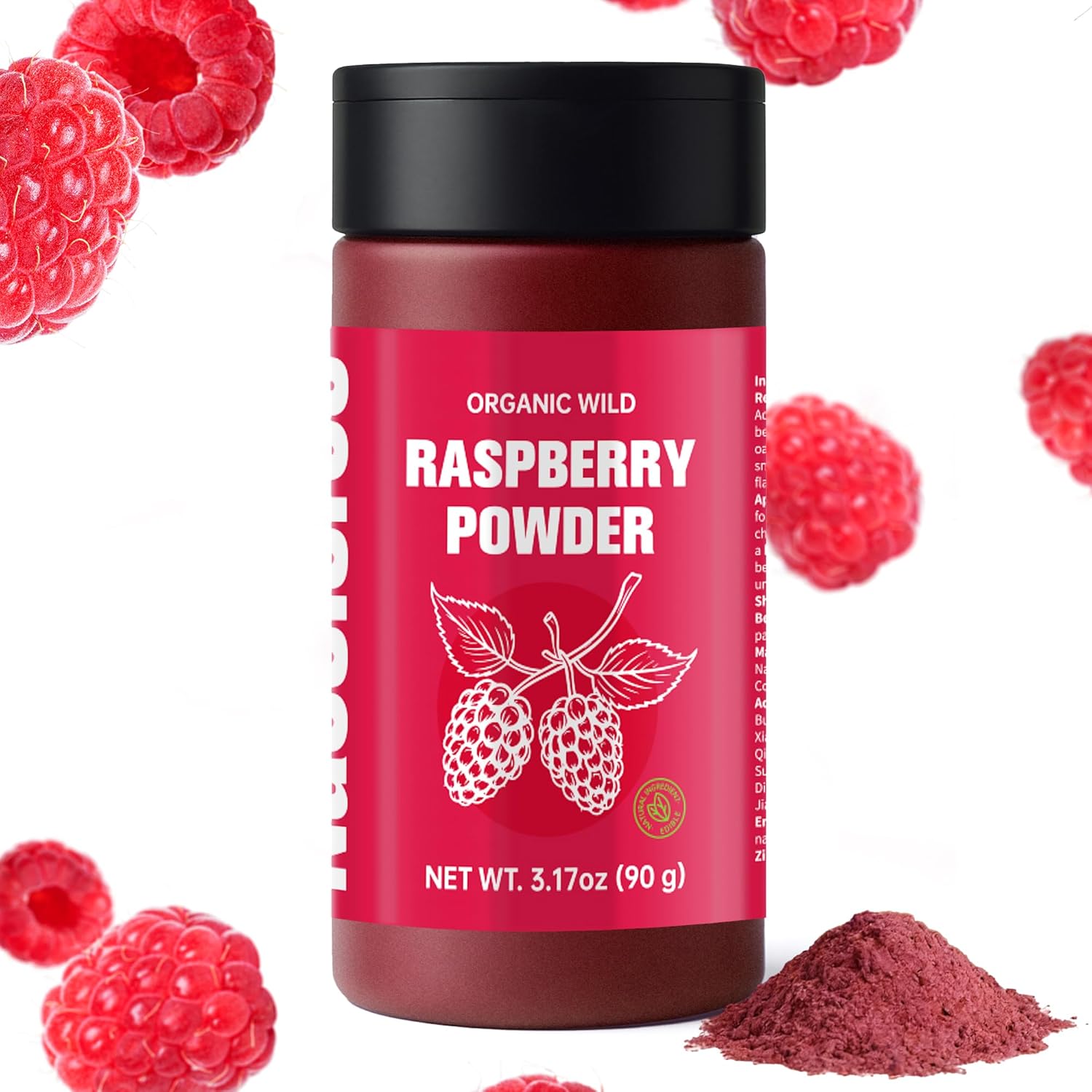 Organic-Freeze-Dried-Raspberry-Powder-(3.17oz)-|-1-Pure-Freeze-Dried-Raspberries,-No-Sugar-Natural-1398