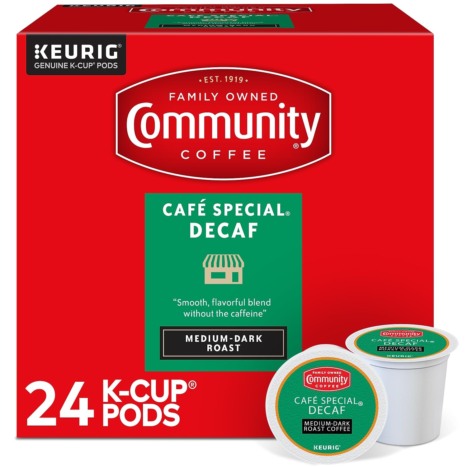 Community-Coffee-Cafe-Special-Decaf-24-Count-Coffee-Pods,-Medium-Dark-Roast,-Compatible-2772