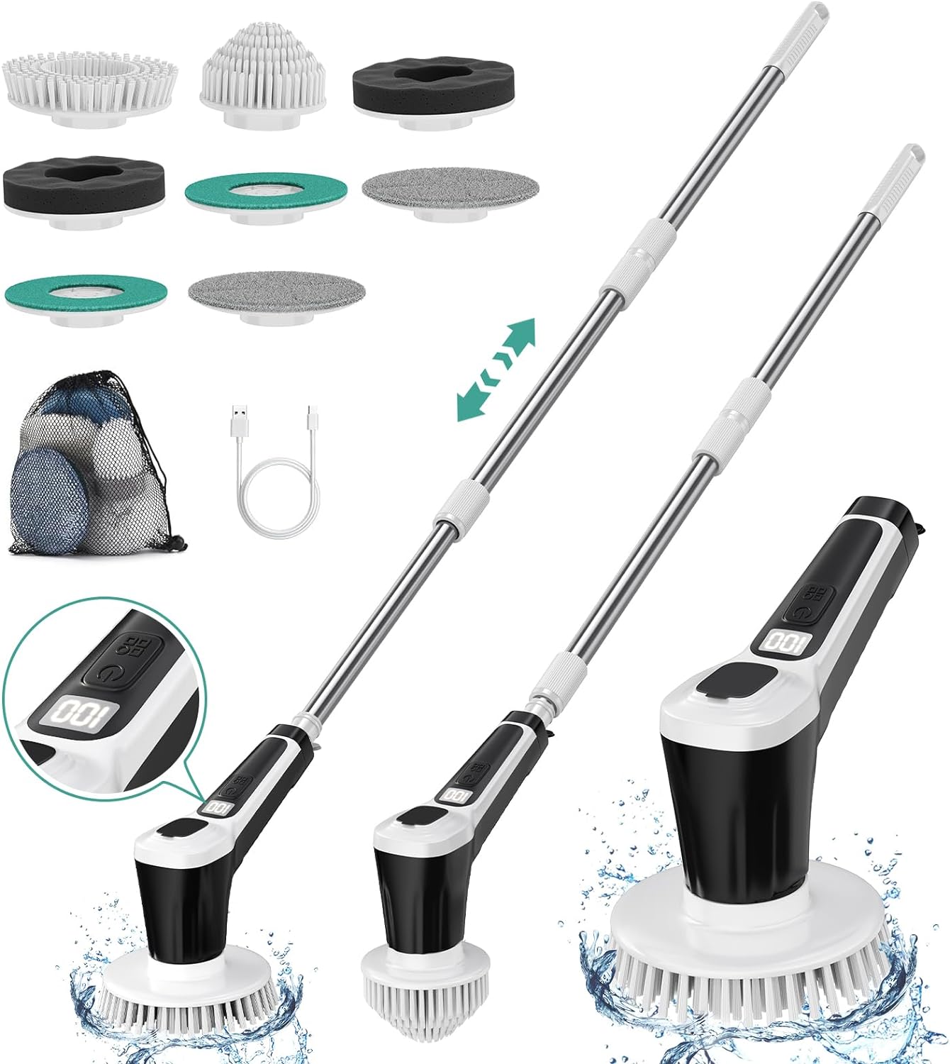 Electric-Spin-Scrubber,-IP68-Professional-Waterproof-Spin-Scrubber,-5400mAh-Battery-4834