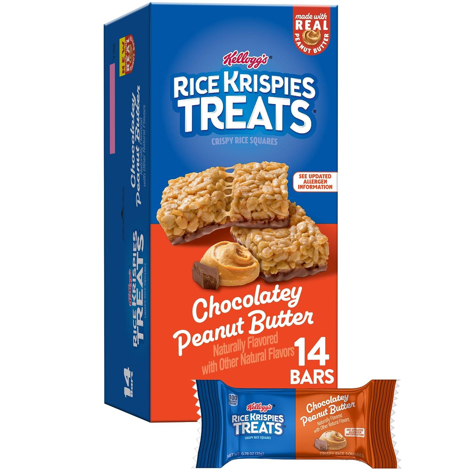 Rice-Krispies-Treats-Crispy-Marshmallow-Squares,-Kids-Snacks,-Cereal-Bars,-Chocolatey--Peanut-Butter,-10.8oz-(14-1704