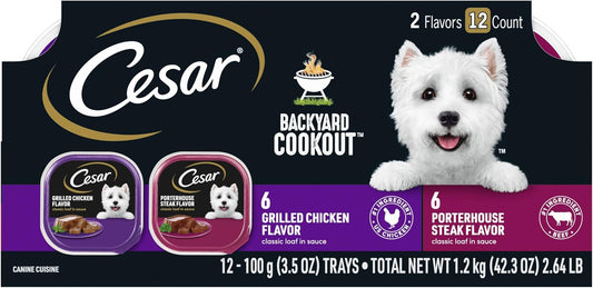 Cesar-Gourmet---Comida-húmeda-para-perros,-paquete-de-1068