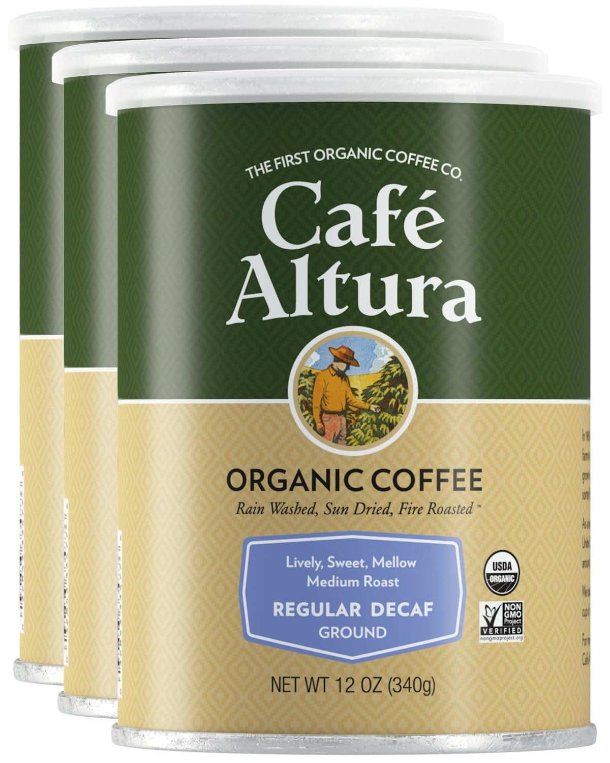 Cafe-Altura-Ground-Organic-Coffee,-Regular-Roast-Decaf,-12-oz-Can-(Pack-of-44