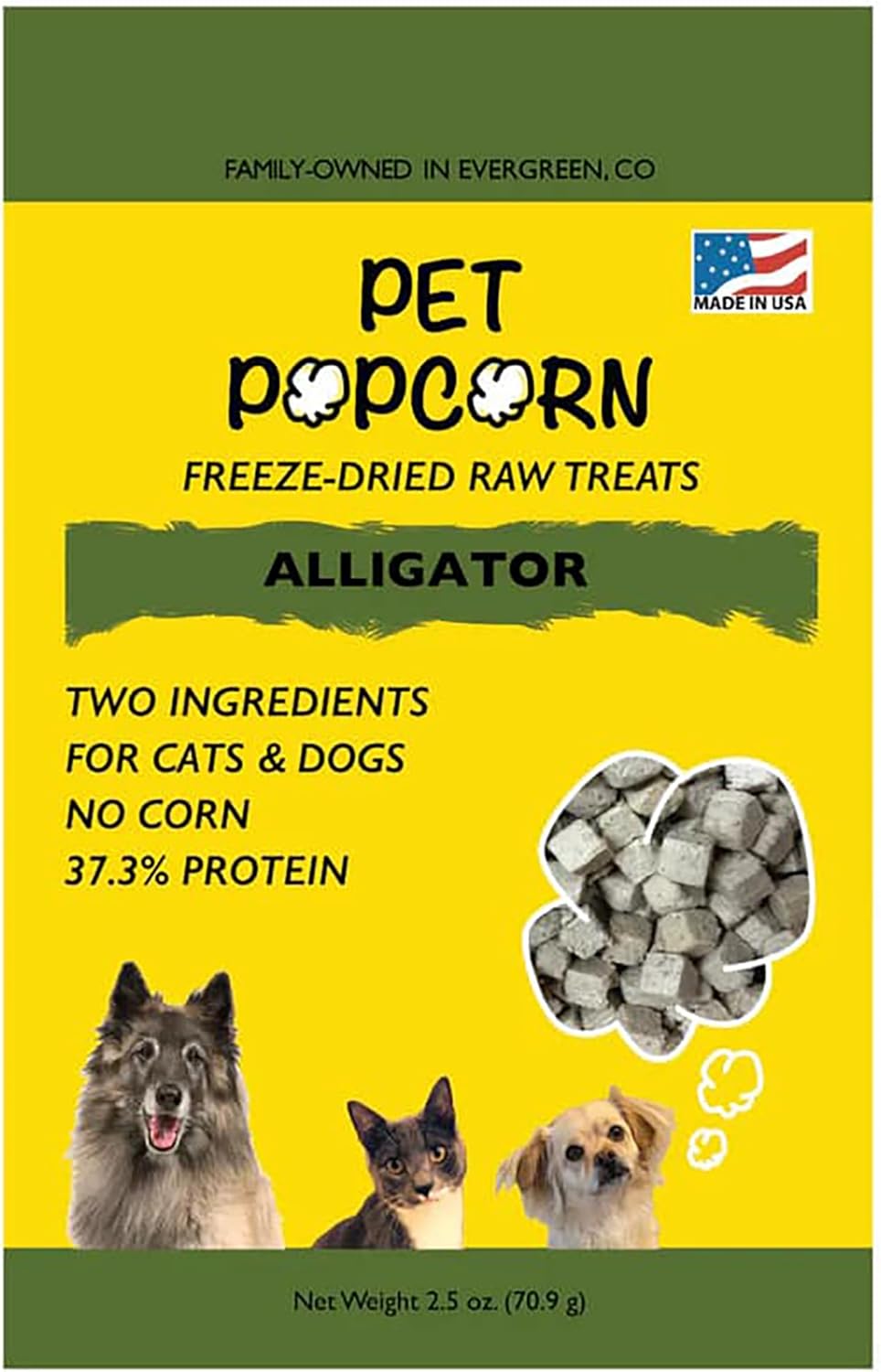 Freeze-Dried-Raw-Treats---Alligator---2.5oz-Bag,-Dog-&-Cat-Snacks,-2-902