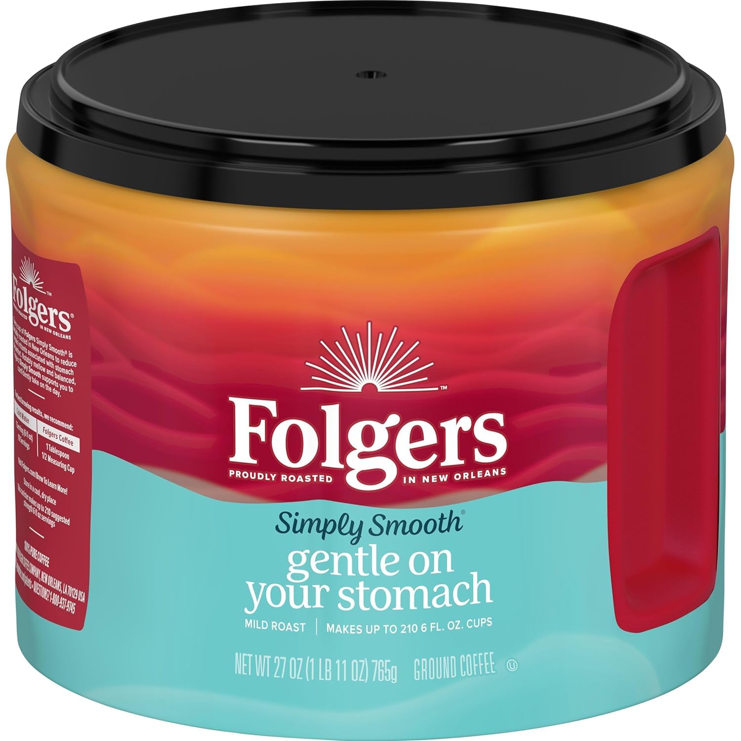Folgers-Simply-Smooth-Ground-Coffee,-Mild-Roast,-27-Oz.-Canister-------3088