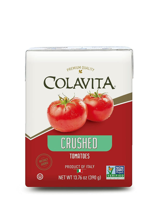Colavita-Crushed-Tomatoes,-Non-GMO,-No-Salt-Added,-Kosher,-13.76-Ounces-(Pack-773