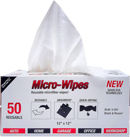Eurow-Microfiber-Detailing-Wipes-with-Dispenser-Box,-200GSM,-12-by-3388