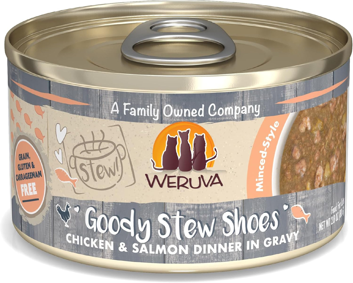 Weruva-Classic-Cat-Stews!,-Goody-Stew-Shoes-with-Chicken-&-Salmon-in-Gravy,-614