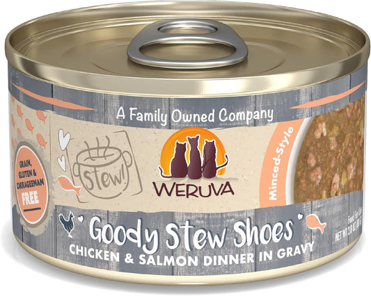 Weruva-Classic-Cat-Stews!,-Goody-Stew-Shoes-with-Chicken-&-Salmon-in-Gravy,-614