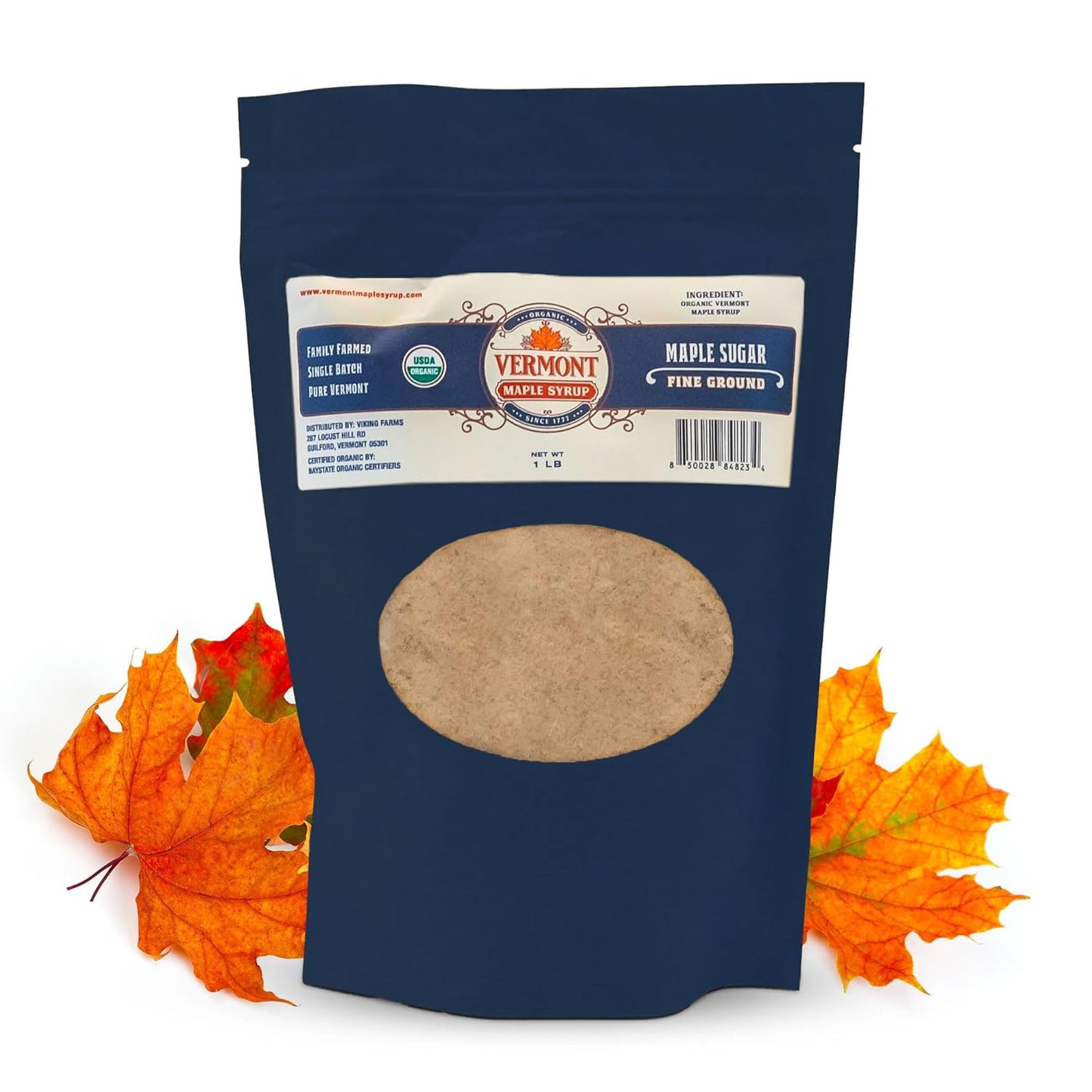 Vermont-Maple-Syrup's-Organic-Fine-Granulated-Vermont-Maple-Sugar,-1-lb---Maple-Sweetness,-1259