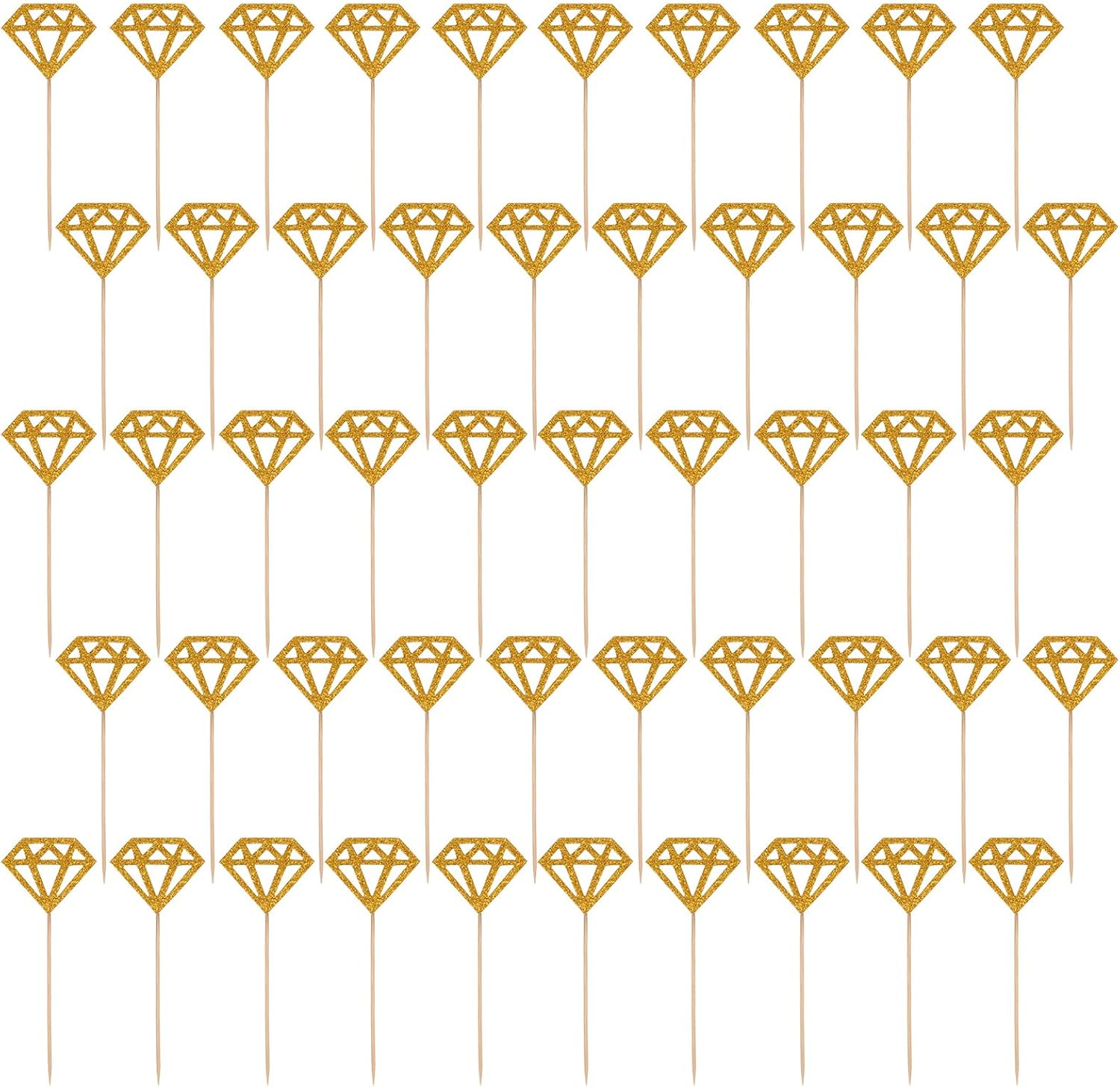 50-Pack-Diamond-Ring-Cake-Toppers-Glitter-1437