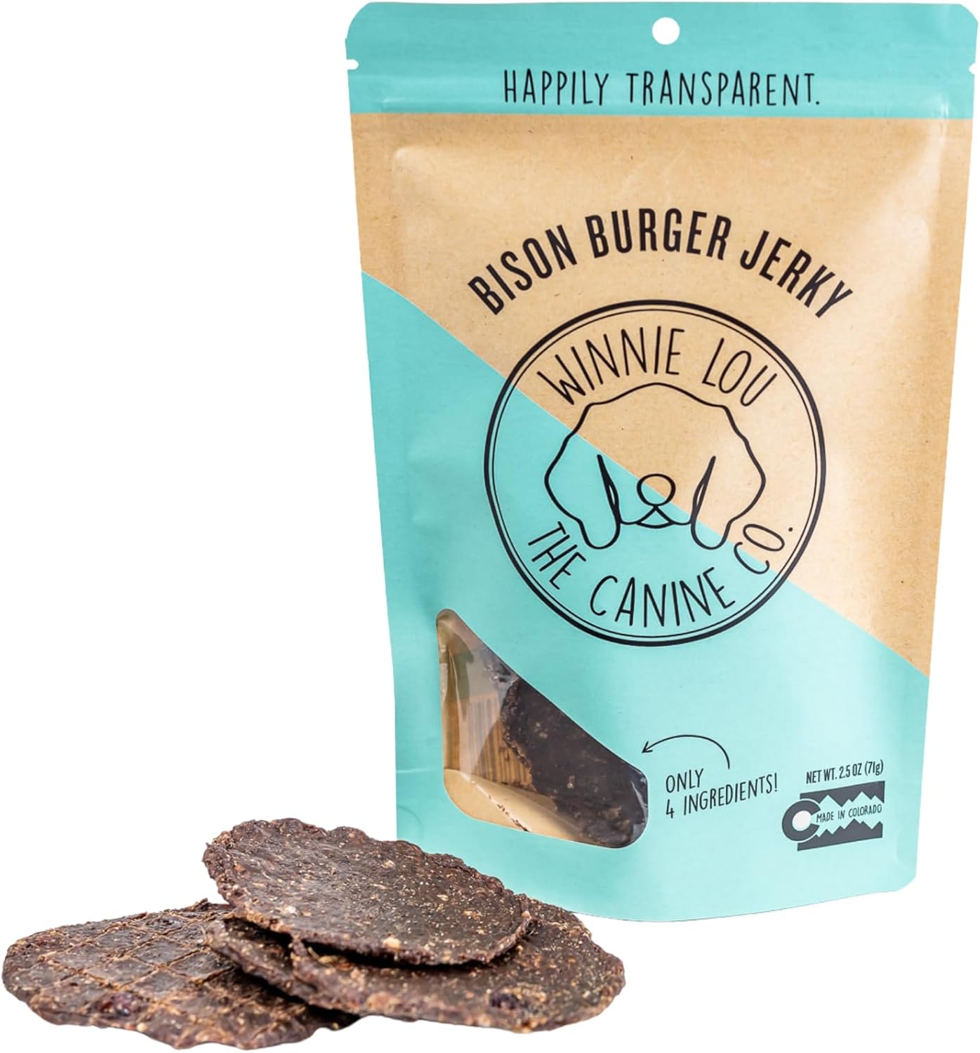 Winnie-Lou-Bison-Burger-Jerky-Dog-Treats-–-Limited-Ingredient,-Human-Training-466