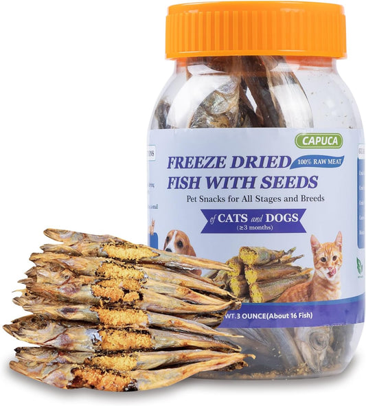 Freeze-Dried-Capelin-Training-Treats-for-Dogs-&-Cats-–-Single-Ingredient,-High-289
