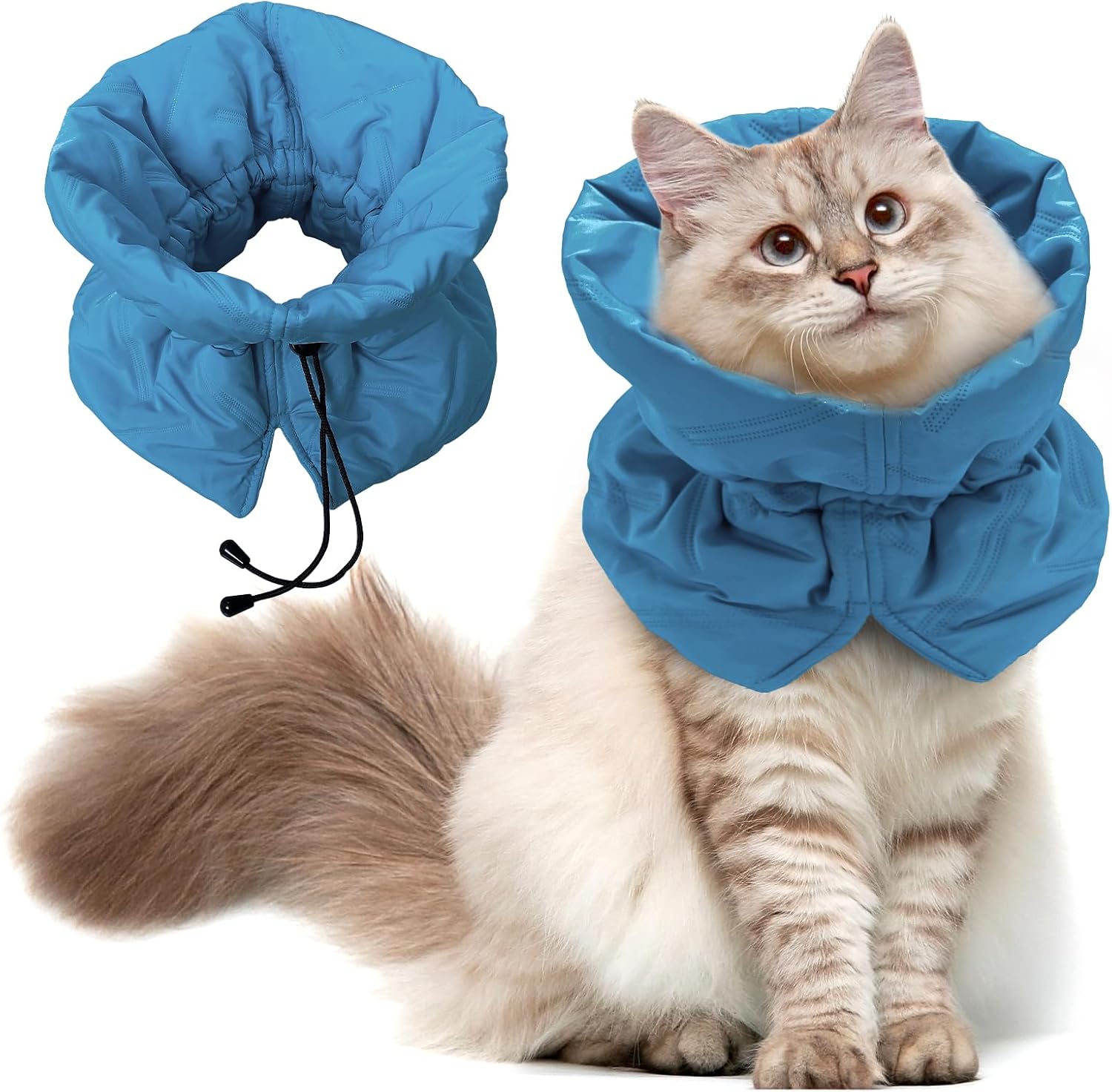 Cat-Recovery-Collar,-Soft-Adjustable-Cat-Cone-Alternative-|-Lightweight-Fasteners-Collars-for-354