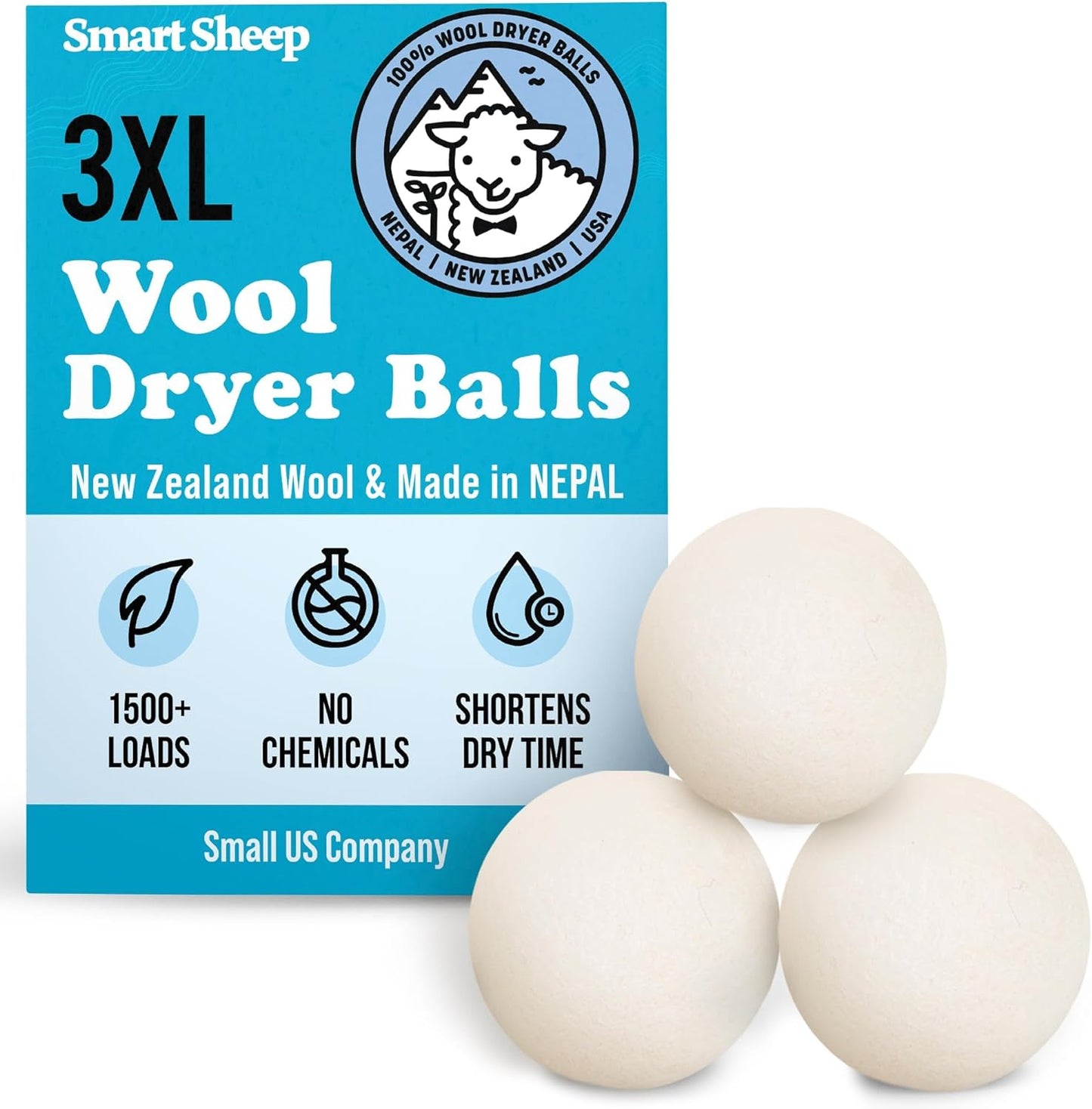 Wool-Dryer-Balls---Smart-Sheep-3-Pack---XL-Premium-3724