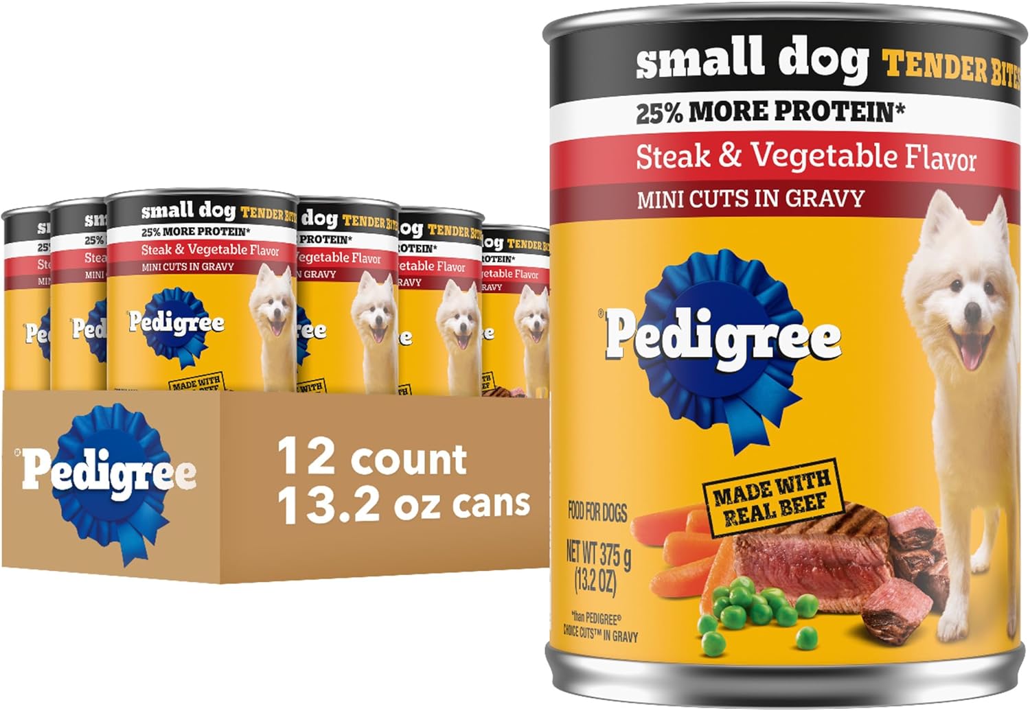 Pedigree-Small-Dog-Tender-Bites-in-Gravy-Wet-Dog-Food-Cans,-Steak-&-1907