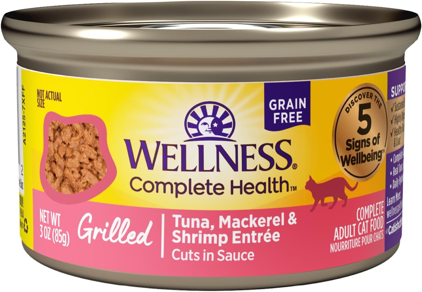 Wellness-Complete-Health-Grilled,-Adult-Wet-Cat-Food,-Natural,-Protein-Rich,-Grain-Free,-3-12-(Tuna1034