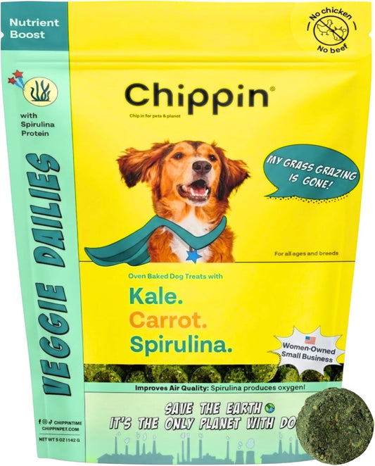Chippin-Healthy-Dog-Treats,-All-Natural-Crunchy-Biscuits-with-Spirulina,-Kale,-Low-1391