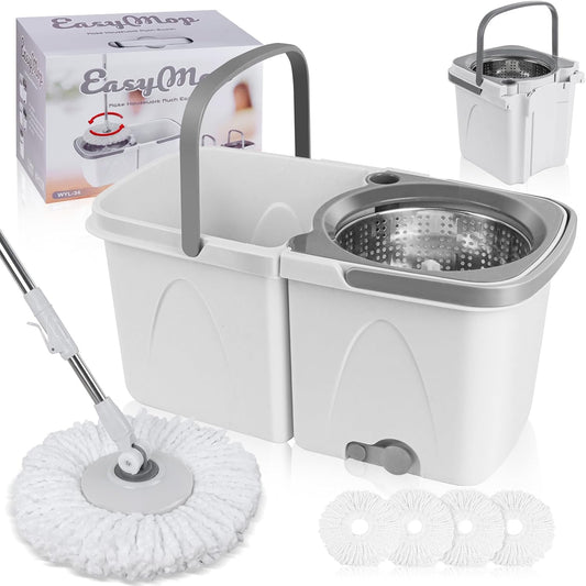 Spin-Mop-and-Bucket-with-Wringer-Set-for-Home,-Separate-1038
