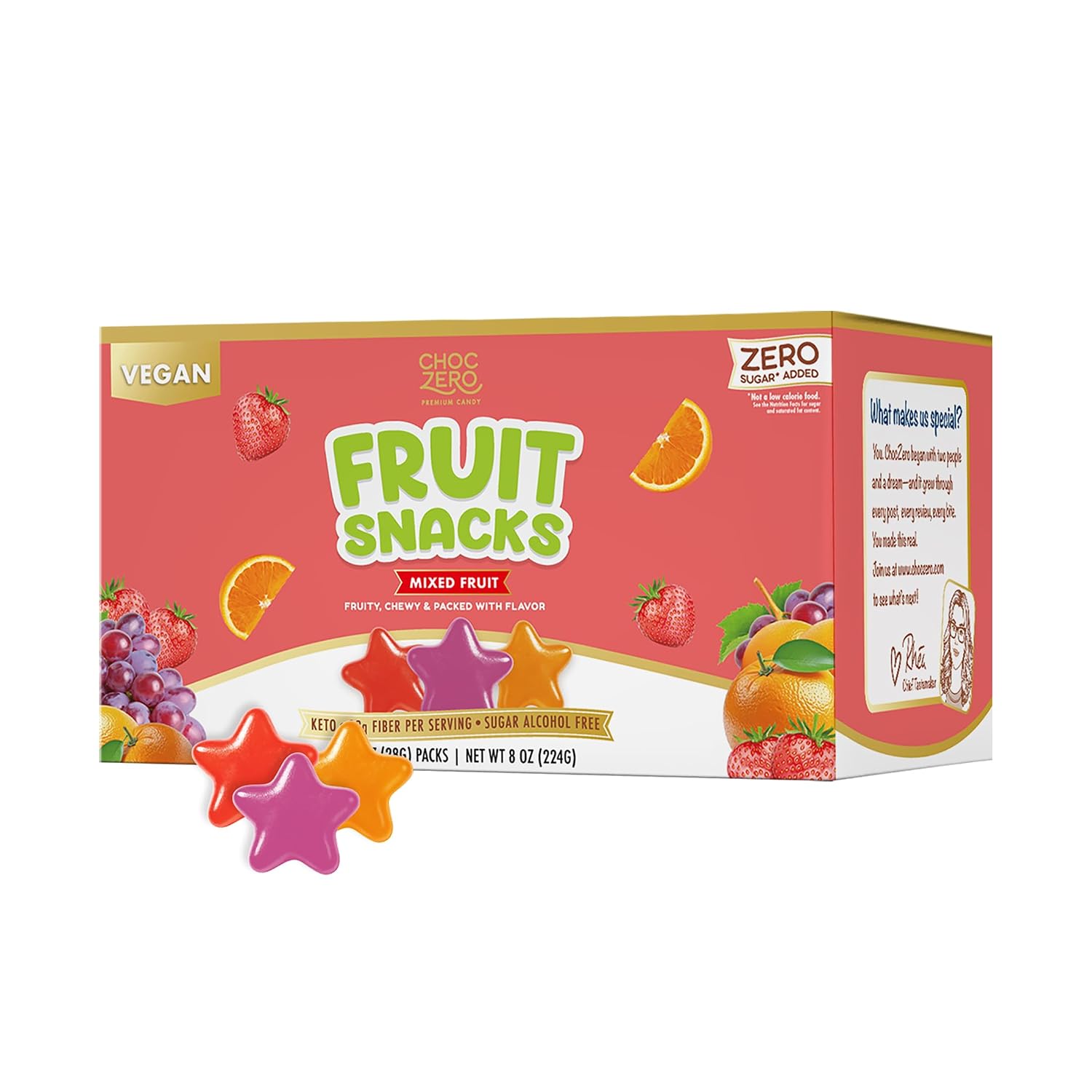 ChocZero-Sugar-Free-Fruit-Snacks,-Made-with-Real-Fruit,-8-Snack--Packs-|-Keto-Candy,-2288