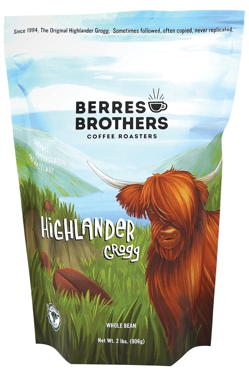 Berres-Brothers-Highlander-Grogg-Whole-Bean-Coffee-2-Pound-Package-Combination-of-Caramel,-1973