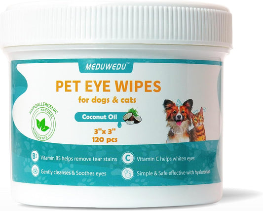 MEDUWEDU-Eyes-Wipes-for-Dogs-&-Cats-120-Counts,-Grooming-Kit-Care-for-1656