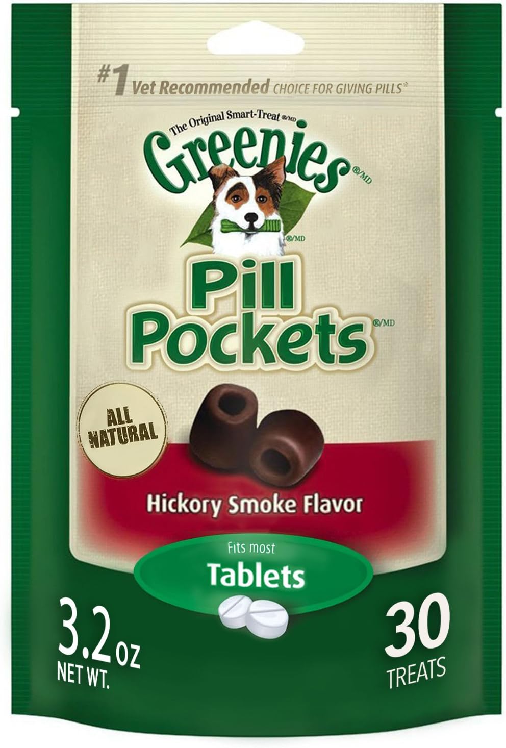 GREENIES-Pill-Pockets-Treats-for-Dogs-Hickory-Smoke---Tablet-Size-Count-94