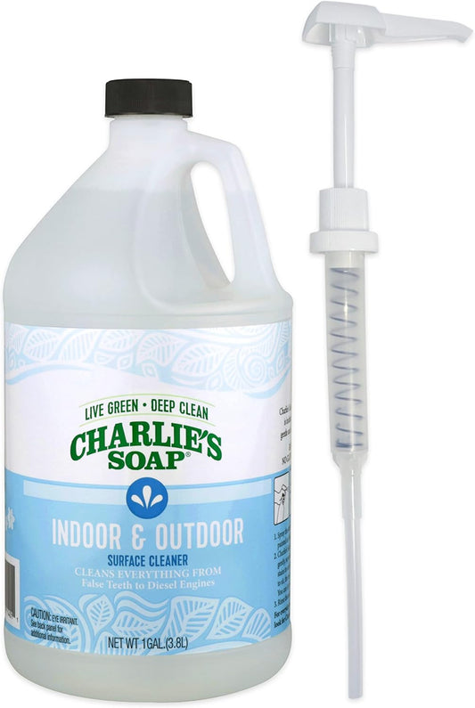 Charlie's-Soap-Non-Toxic-Indoor/Outdoor-Multi-Surface-Cleaner-with-Pump,-354