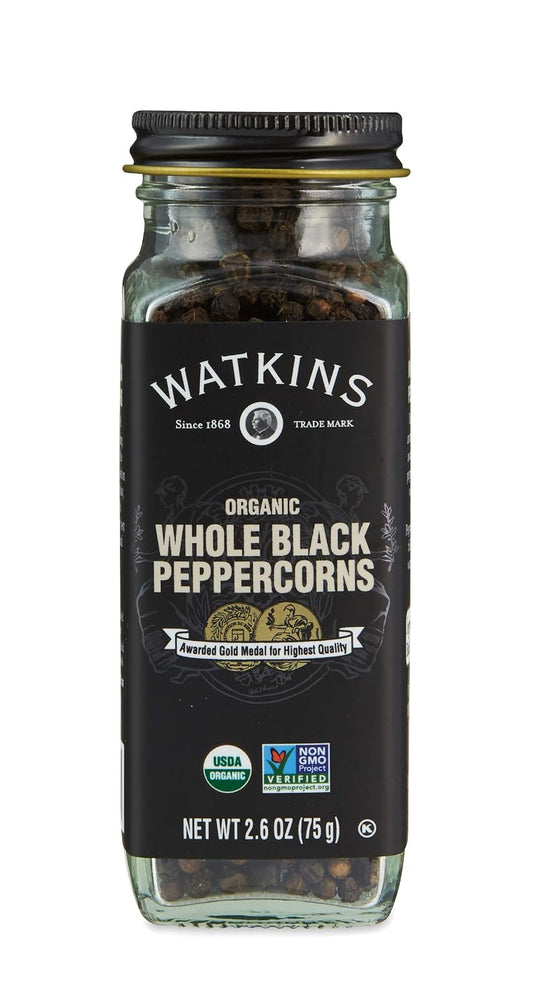 Watkins-Gourmet-Organic-Spice-Jar,-Whole-Black-Peppercorns,-Non-GMO,-Kosher,-2.6-oz.-592