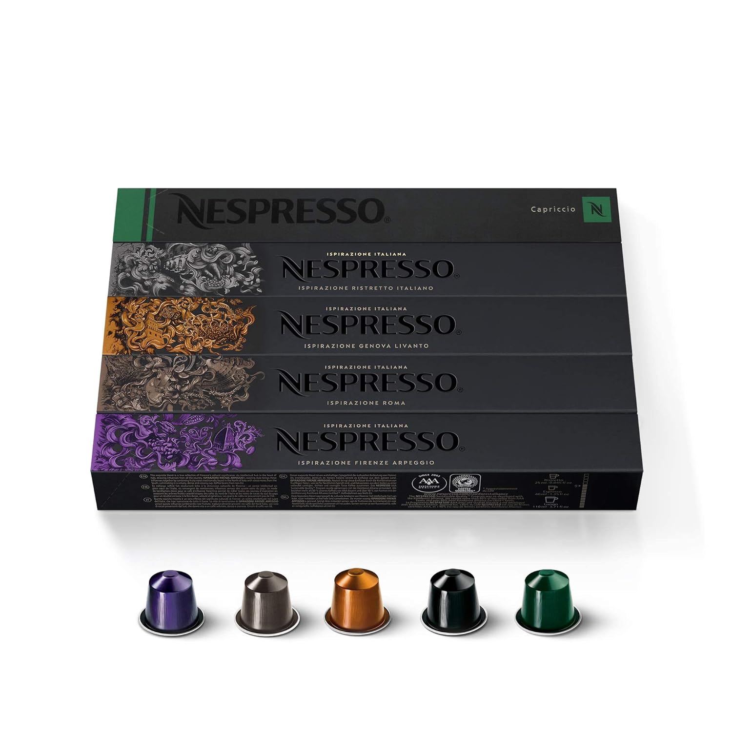 Nespresso---Cápsulas-OriginalLine,-paquete-variado-Ispirazione,-café-espresso-de-tueste-y3622